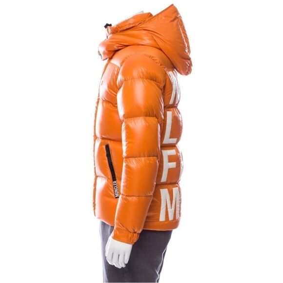 RARE Moncler x Fragment Orange Genius 7 Goose Down Puffer Coat NWT SZ 1 (Men S) - Picture 5 of 16